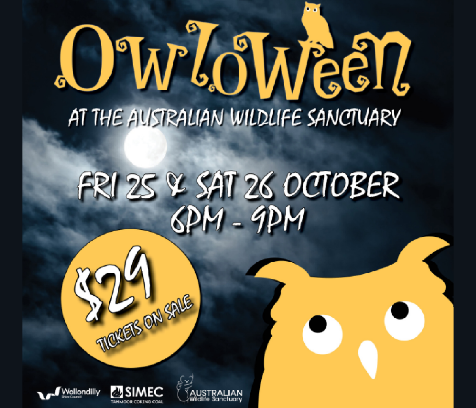 Owloween Social Ad Graphic 1080x1080